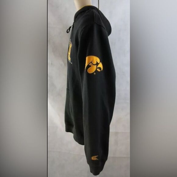 NWT Colosseum Women’s NCAA Black IOWA Hawkeyes Full Zip Hoodie - Size XXL - Picture 3 of 10